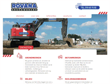Tablet Screenshot of grondwerken-rovana.be